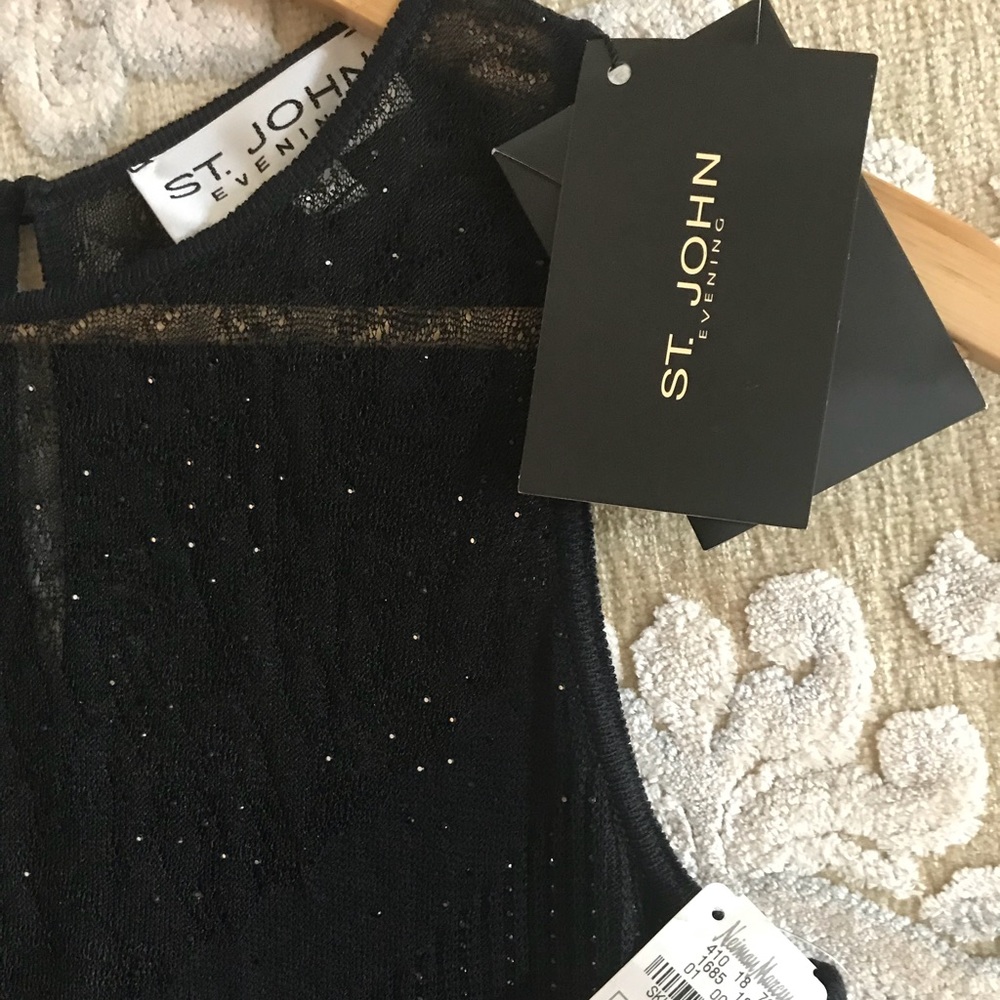 💜 ST. JOHN EVENING GOWN MSRP $2295. SZ 6 New With Tags